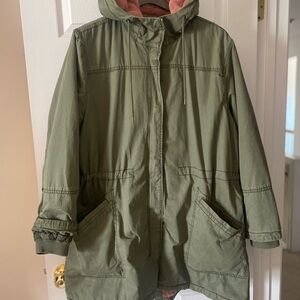 Old Navy Green Utility Jacket with Hood